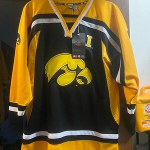 Colosseum Black and Yellow Hawkeyes Jersey